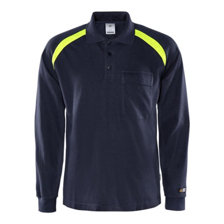 Fristads Flamestat Poloshirt Langarm 784 PFLA Größe 4XL Marineblau
