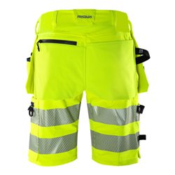 Fristads High Vis Green Handwerker Stretch-Shorts Kl. 2 2646 GSTP Größe C58 Warnschutz-Gelb/Marine