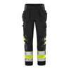 Fristads High Vis Green Handwerkerhose Kl. 1 2640 GPLU Größe C52 Warnschutz-Gelb/Schwarz