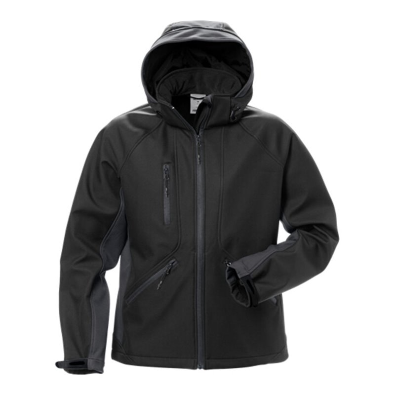 Fristads Acode Softshell-Jacke Damen 1416 SHI Größe L Schwarz/Grau