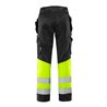Fristads High Vis Green Handwerkerhose Kl. 1 2640 GPLU Größe C66 Warnschutz-Gelb/Schwarz