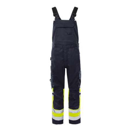 Fristads Flamestat High Vis Latzhose 2168 ATHF Größe C60 Warnschutz-Gelb/Marine