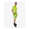 Fristads High Vis Green Handwerker Stretch-Shorts Kl. 2 2646 GSTP Größe C56 Warnschutz-Gelb/Schwarz