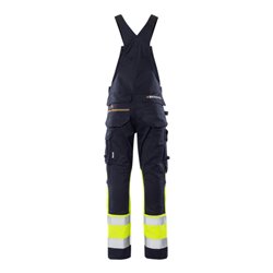 Fristads Flamestat High Vis Latzhose 2168 ATHF Größe C62 Warnschutz-Gelb/Marine