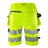 Fristads High Vis Green Handwerker Stretch-Shorts Kl. 2 2646 GSTP Größe C66 Warnschutz-Gelb/Schwarz