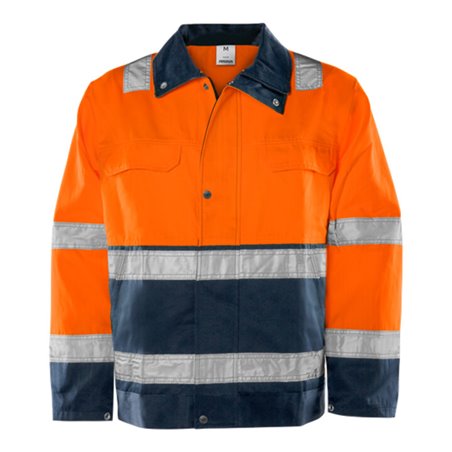 Fristads High Vis Jacke Kl. 3 4794 TH Größe XL Warnschutz-Orange/Marine
