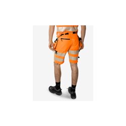 Fristads High Vis Green Handwerker Stretch-Shorts Kl. 2 2646 GSTP Größe C50 Warnschutz-Orange/Marine