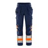 Fristads High Vis Green Handwerkerhose Kl. 1 2640 GPLU Größe C46 Warnschutz-Orange/Marine