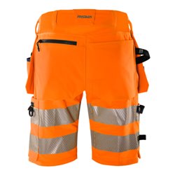 Fristads High Vis Green Handwerker Stretch-Shorts Kl. 2 2646 GSTP Größe C66 Warnschutz-Orange/Marine