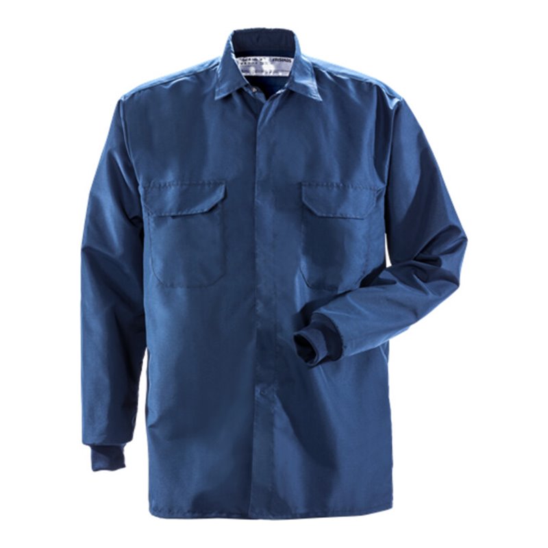 Fristads Reinraum Hemd Langarm 7R011 XA32 Größe S Marineblau