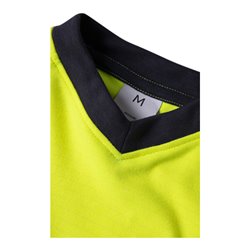 Fristads Flamestat High Vis Langarm-T-Shirt Kl. 1 7107 TFL Größe XL Warnschutz-Gelb/Marine