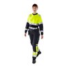 Fristads Damen Flamestat High Vis T-Shirt, La. Kl. 1 7108 TFL Größe L Warnschutz-Gelb/Marine