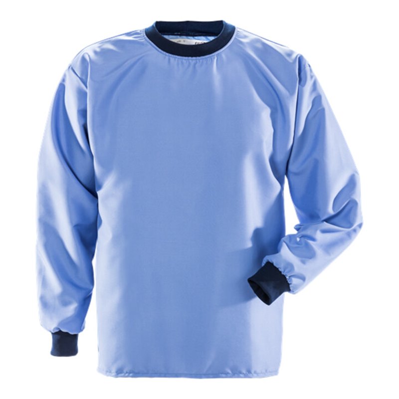 Fristads Reinraum T-Shirt Langarm 7R014 XA80 Größe S Mittelblau
