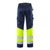 Fristads High Vis Green Hose Kl. 1 2649 GPLU Größe C54 Warnschutz-Gelb/Marine
