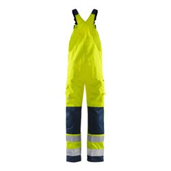 Fristads High Vis Latzhose Kl. 2 1001 TH Größe C154 Warnschutz-Gelb/Marine