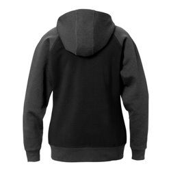 Fristads Acode Sweatjacke mit Kapuze Damen 1760 DF Größe XL Schwarz/Grau