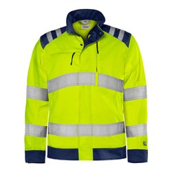 Fristads High Vis Green Jacke Kl. 3 4067 GPLU Größe 2XL Warnschutz-Gelb/Marine