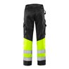 Fristads High Vis Green Hose Kl. 1 2649 GPLU Größe C148 Warnschutz-Gelb/Schwarz
