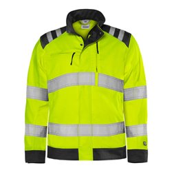 Fristads High Vis Green Jacke Kl. 3 4067 GPLU Größe L Warnschutz-Gelb/Schwarz