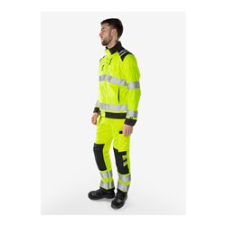 Fristads High Vis Green Jacke Kl. 3 4067 GPLU Größe 5XL Warnschutz-Orange/Marine