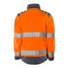 Fristads High Vis Green Jacke Kl. 3 4067 GPLU Größe 3XL Warnschutz-Orange/Grau