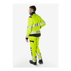 Fristads High Vis Green Jacke Kl. 3 4067 GPLU Größe 3XL Warnschutz-Orange/Grau