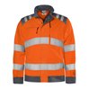 Fristads High Vis Green Jacke Kl. 3 4067 GPLU Größe L Warnschutz-Orange/Grau