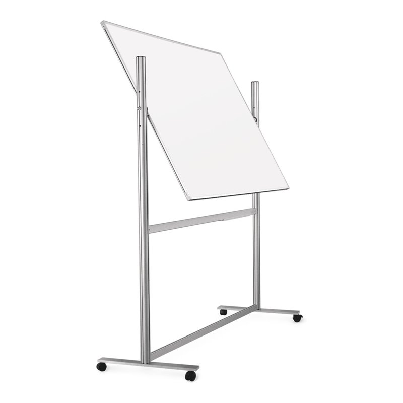 Magnetoplan ferroscript-Schreibtafel mobil, doppelseitig, drehbar, 2200 x 1200 mm