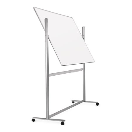 Magnetoplan ferroscript-Schreibtafel mobil, doppelseitig, drehbar, 2200 x 1200 mm