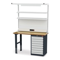 STIER Werkbankaufbau einzeln Höhe 1250 mm