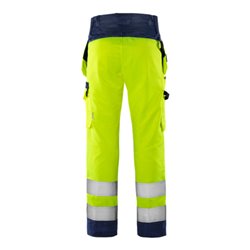 Fristads High Vis Green Handwerkerhose Kl. 2 2641 GPLU Größe D104 Warnschutz-Gelb/Marine