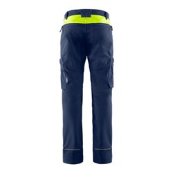 Fristads Stretch-Hose 2653 LWS Größe D100 Marine/Warnschutz-Gelb