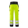Fristads High Vis Green Handwerkerhose Kl. 2 2641 GPLU Größe C44 Warnschutz-Gelb/Schwarz