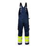 Fristads High Vis Latzhose Kl. 1 1025 PLU Größe C46 Warnschutz-Gelb/Marine
