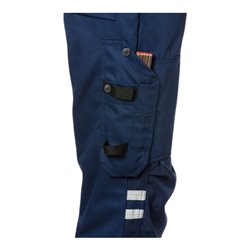 Fristads High Vis Latzhose Kl. 1 1025 PLU Größe C66 Warnschutz-Gelb/Marine