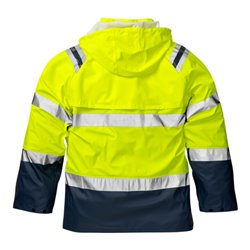 Fristads High Vis Regenjacke Kl. 3 4624 RS Größe 4XL Warnschutz-Gelb/Marine