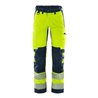 Fristads High Vis Stretch-Hose Klasse 2 2712 PLU Größe D88 Warnschutz-Gelb/Marine