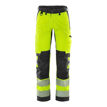Fristads High Vis Stretch-Hose Klasse 2 2712 PLU Größe D88 Warnschutz-Gelb/Schwarz