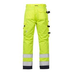 Fristads High Vis Handwerkerhose Damen Kl. 2 2125 PLU Größe 42 Warnschutz-Gelb/Marine