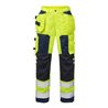 Fristads High Vis Handwerkerhose Damen Kl. 2 2125 PLU Größe 44 Warnschutz-Gelb/Marine