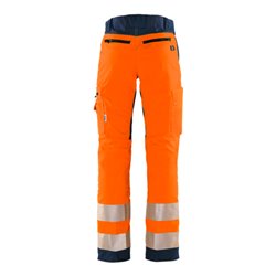 Fristads High Vis Stretch-Hose Klasse 2 2712 PLU Größe D116 Warnschutz-Orange/Marine