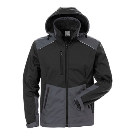 Fristads Softshell-Winterjacke 4060 CFJ Größe 4XL Schwarz/Grau