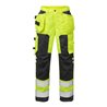 Fristads High Vis Handwerkerhose Damen Kl. 2 2125 PLU Größe 42 Warnschutz-Gelb/Schwarz
