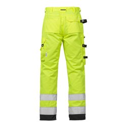 Fristads High Vis Handwerkerhose Damen Kl. 2 2125 PLU Größe 48 Warnschutz-Gelb/Schwarz