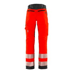 Fristads High Vis Stretch-Hose Klasse 2 2712 PLU Größe C62 Warnschutz-Rot/Schwarz
