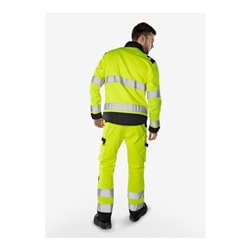 Fristads High Vis Green Hose Kl. 2 2651 GPLU Größe D112 Warnschutz-Gelb/Marine