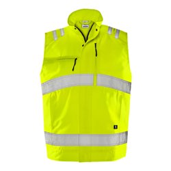 Fristads High Vis Green Weste Kl. 2 5067 GPLU Größe L Warnschutz-Gelb