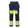 Fristads High Vis Handwerkerhose Damen Kl. 1 2129 PLU Größe 42 Warnschutz-Gelb/Marine