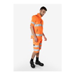 Fristads High Vis Green Weste Kl. 2 5067 GPLU Größe 2XL Warnschutz-Orange