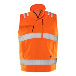 Fristads High Vis Green Weste Kl. 2 5067 GPLU Größe 3XL Warnschutz-Orange